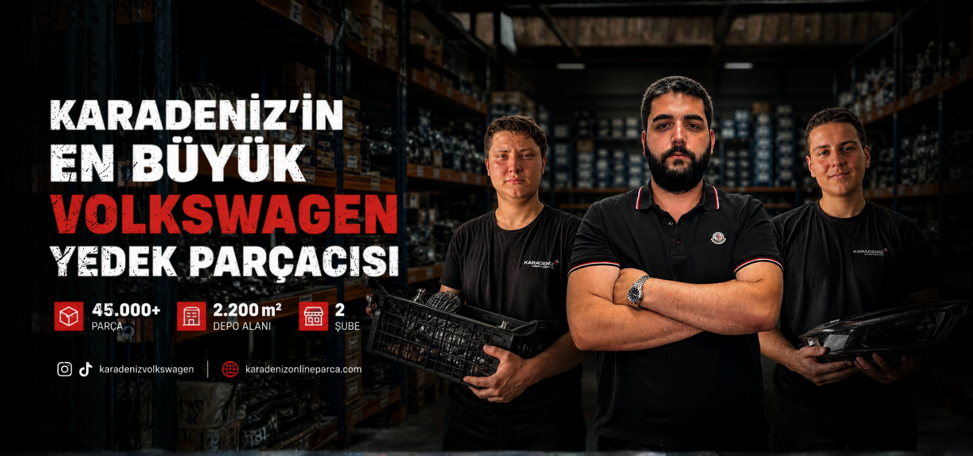 Karadeniz’in en büyük Volkswagen yedek parçacısı